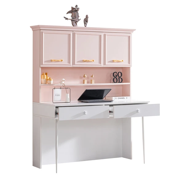 Rosa Genç Odası - 3 Kapılı Dolap, Karyola, Komodin, Masa, Şifonyer, Kitaplık - 8