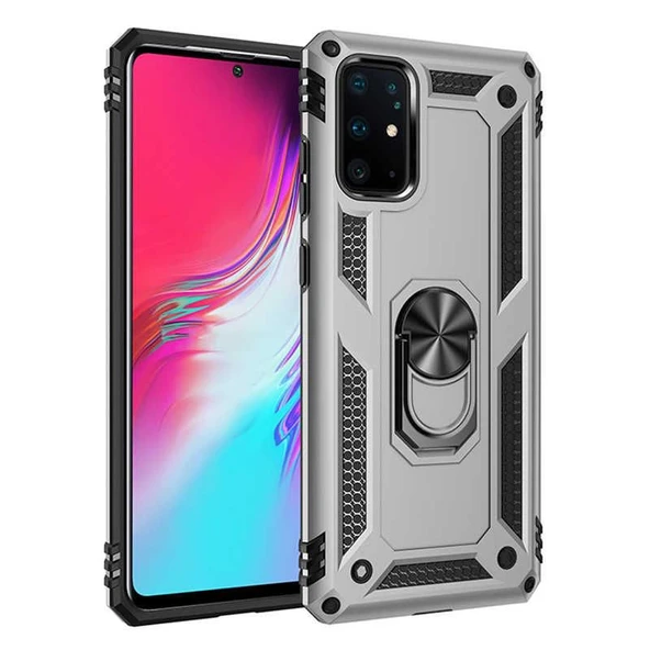Samsung Galaxy S20 Plus Silikon Kılıf - Gri