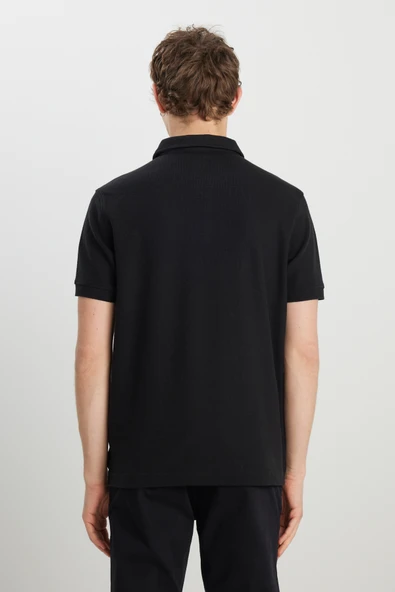 Wrangler Erkek Minimalist Polo Yaka Kısa Kol T-Shirt - Günlük Stil - 3
