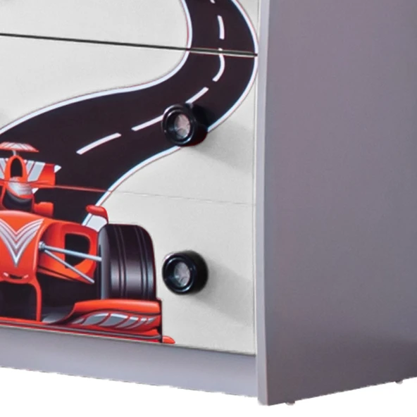 Şifonyer, Formula 3 Çekmeceli Şifonyer - Beyaz - 2