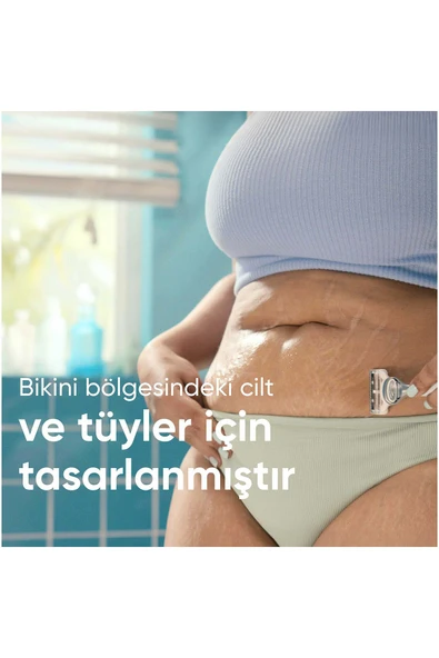 Bikini Bölgesi Tıraş Makinesi + 2si1 Arada Temizleyici + Tıraş Jeli + Serum - 3