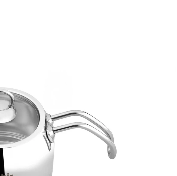 Nehir Lotus Midi Çelik Çaydanlık Takımı - 4