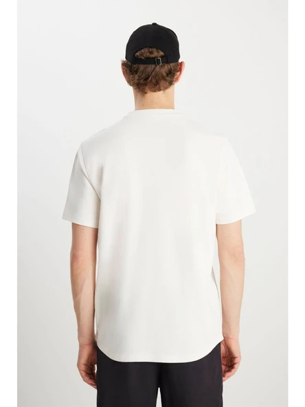 Wrangler Erkek Relaxed Fit Dokulu T-Shirt MW2510718104 - 3