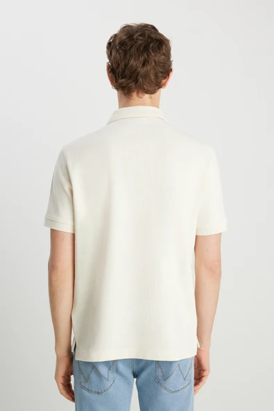 Wrangler Minimalist Polo Yaka Kısa Kol Erkek T-Shirt - Günlük Stil - 3