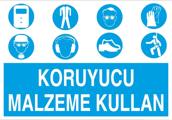 Koruyucu Malzeme Kullan Sticker 20X28 Cm