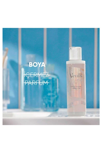 Bikini Bölgesi Tıraş Makinesi + 2si1 Arada Temizleyici + Tıraş Jeli + Serum - 4