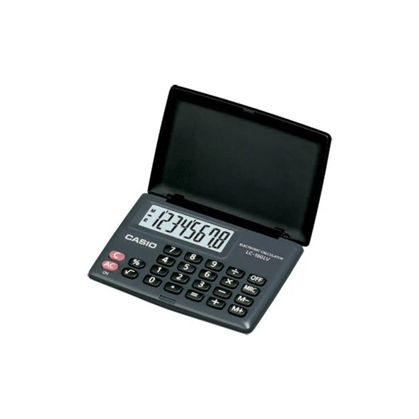 Casio LC-160LV-BK Cep Tipi Hesap Makinesi