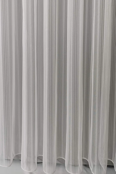 Madame Dower Trent Stripe 1x3 Sık Pileli Tül Perde – Kırışmaz, Dökümlü ve Extra Gramajlı - 3