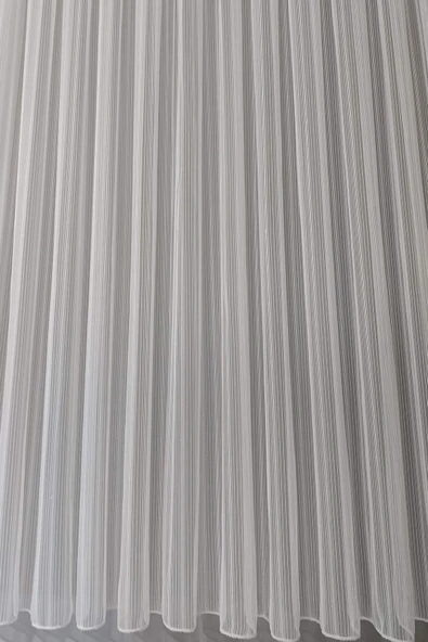 Madame Dower Trent Stripe 1x3 Sık Pileli Tül Perde – Kırışmaz, Dökümlü ve Extra Gramajlı - 8