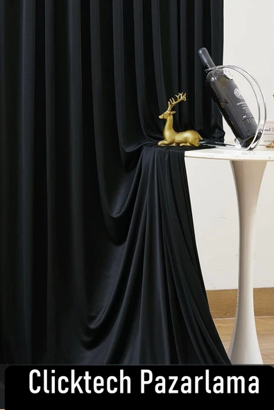 Madame Dower 4 Katmanlı Yalıtımlı Siyah Güneşlik Perde - Toz Önleyici, Sıcak, Soğuk Ve Ses Yalıtımı - Ütü Istemez - 5