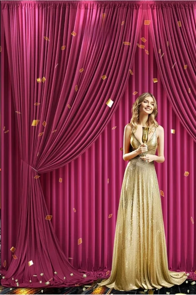 Madame Dower 4 Katmanlı Yalıtımlı Bordo Güneşlik Perde - Toz Önleyici, Sıcak, Soğuk Ve Ses Yalıtımı - Ütü Istemez - 8