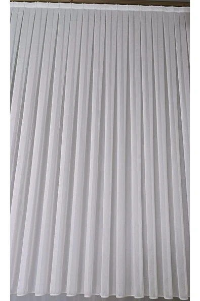 Madame Dower ZigZara Elegance Tül Perde - 1x3 Sık Pile - Dökümlü, Kırışmaz Salon ve Misafir Odası Tül Perde - 6