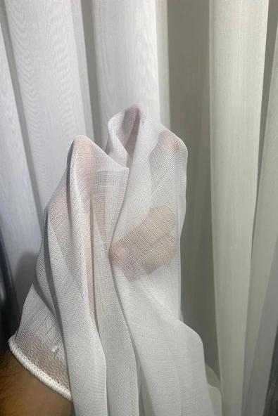 Madame Dower Drapelux Kırışmaz Tül Perde – 1/3 Sık Pile - Ütü Gerektirmez, Ağır Dökümlü Ve Dayanıklı Kumaş - 5