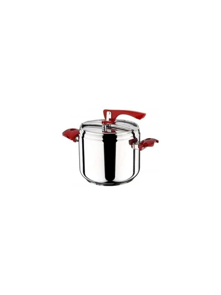 Ulutaş Uçe 5 Lt Kırmızı Kulplu Düdüklü Tencere