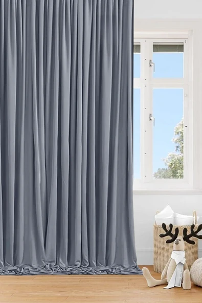 Madame Dower 4 Katmanlı Gri Güneşlik Perde - Toz Önleyici, Ses Yalıtımı, Sıcak ve Soğuk Yalıtımı