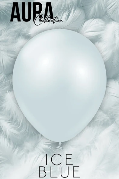 Beysüs Aura Collection Ice Blue Balon (Buz Mavisi) - 12 İnç - 5 Adet