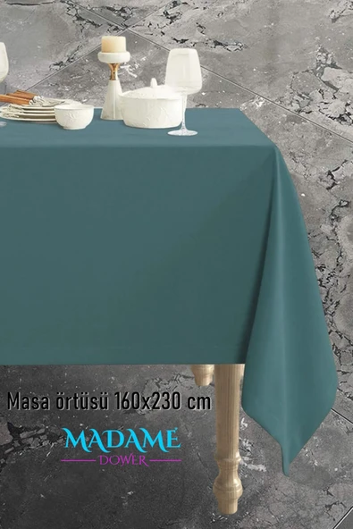 Madame Dower Magic V6 Petrol Fon Perde 1x3 Sık Pile 2 Kanat - + Masa Örtüsü + Runner + Kırlent Kılıfı + Bağlama - 6