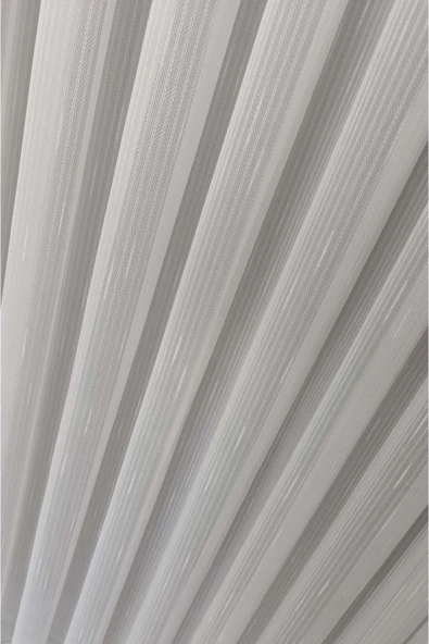 Madame Dower Şerit Balıksırtı Şantuklu Tül Perde | 1x3 En Sık Pile