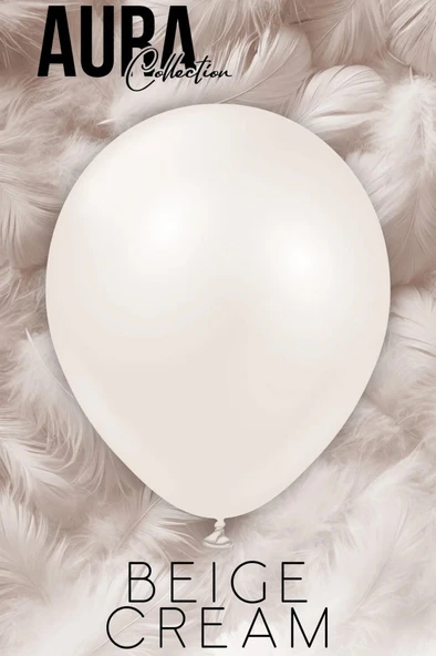 Beysüs Aura Collection Beige Cream Balon (Bej Krem) - 12 İnç - 5 Adet