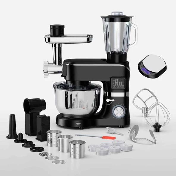 Trumio SM1503BMLF 6.2 L, Çok İşlevli Kıyma Çekme Hamur Mayalama Blender Makinesi - 2