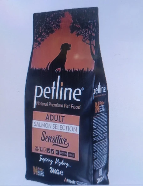 Pet Line Somonlu Büyük Irk Yetişkin Kuru Köpek Maması 3 kg