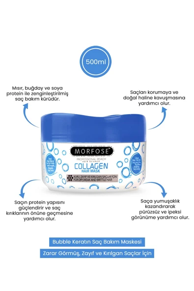 MORFOSE SAÇ MASKESİ KOLAJEN 500 ML - 2