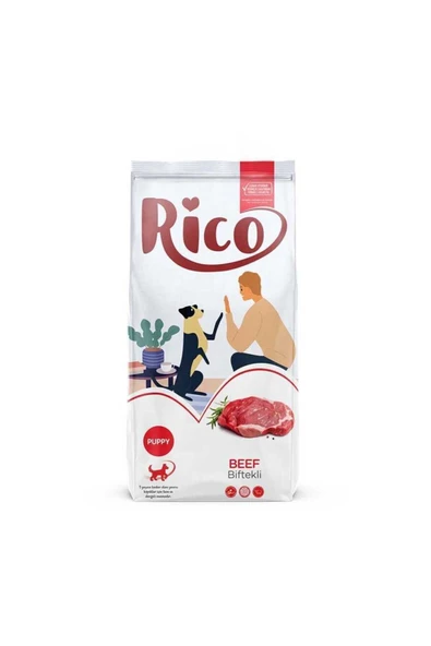 Rico Yavru Köpek Maması Biftekli 15 Kg
