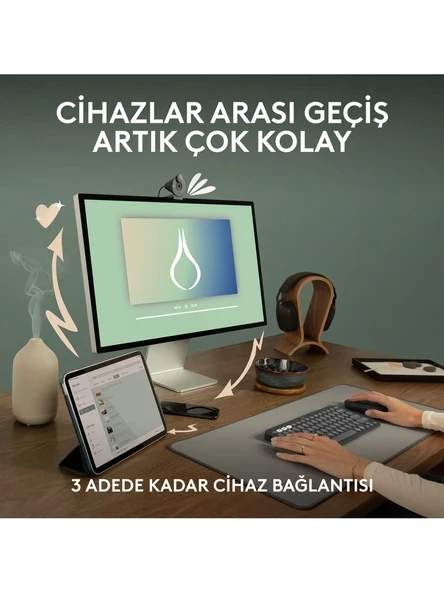 Logitech M350 Pebble Siyah Kablosuz Mouse - 4