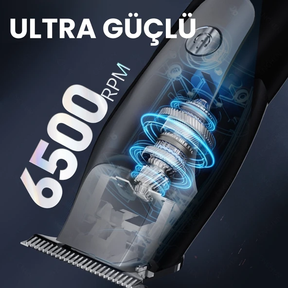Enchen Humming Bird Siyah Hassas Kesim Şarjlı Saç ve Tıraş makinesi - Resim 4