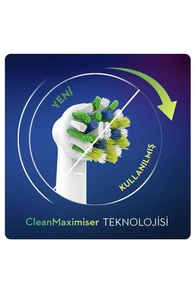 Oral-B Cross Action Clean Maximiser 8'li Diş Fırçası Başlığı - 5