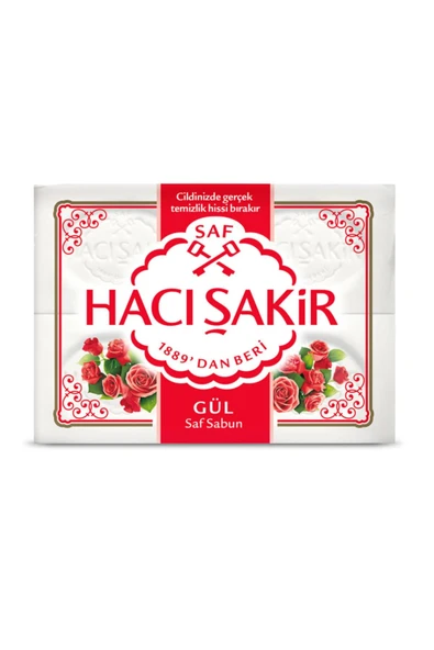 Hacı Şakir Gül Beyaz Kalıp Sabun 4x150 gr ürün görseli