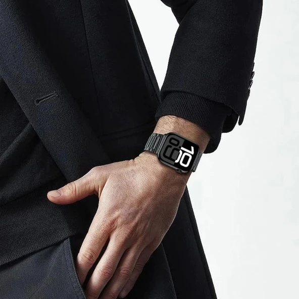 iiteeology Karbon Bant Uyumlu Apple Watch Karbon Fiber Kordon - 8