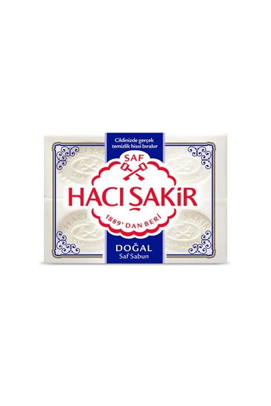 Hacı Şakir Doğal Beyaz Kalıp Sabun 4X150 G