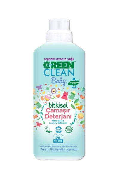 Green Clean Baby Bitkisel Çamaşır Deterjanı 1000ml