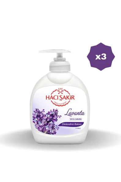 Hacı Şakir Lavanta Sıvı Sabun 300 Ml - (3 Adet)
