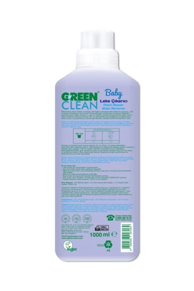 Green Clean Baby Bitkisel Leke Çıkarıcı 1000ml - Resim 2