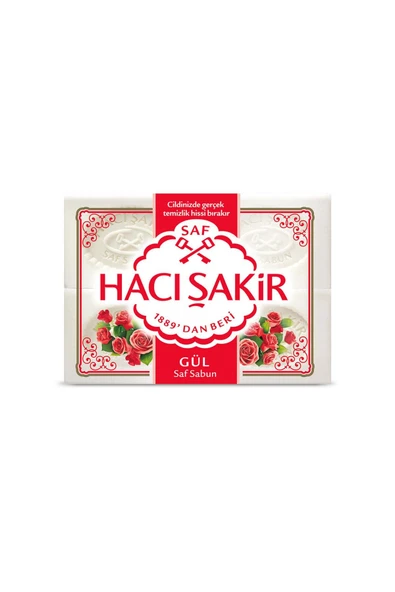 Hacı Şakir Gül Beyaz Kalıp Sabun 4X150 G ürün görseli