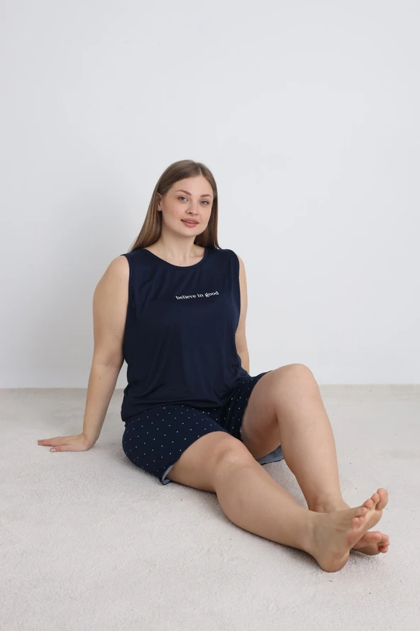 Mihra 50507-1303 Kadın Büyük Beden Pijama Takımı