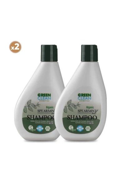 Green Clean Şampuan Seti 2li Nane 275ml ürün görseli