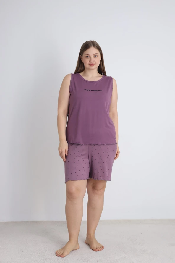 Mihra 50507-1300 Kadın Büyük Beden Pijama Takımı