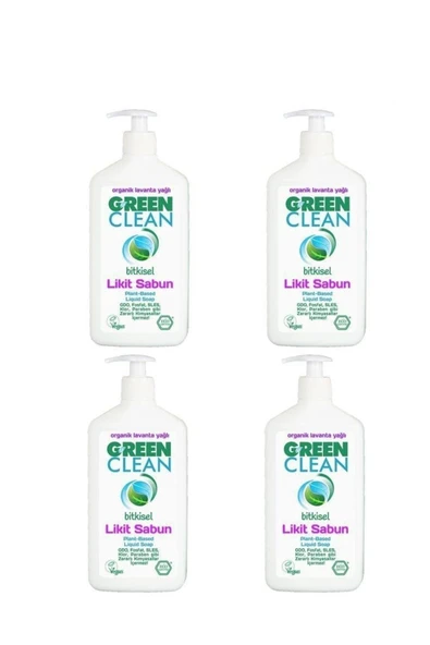 Green Clean Organik Portakal Yağlı Likit Sabun 500 ml 4'lü Set ürün görseli