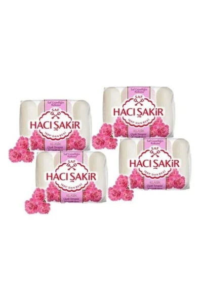 Hacı Şakir Klasik Çiçek Terapisi Güzellik Sabunu 4 X 70 Gr X 4 Paket