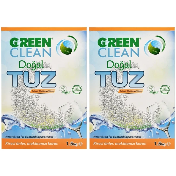 Green Clean Bulaşık Makinası Tuz 1,5 kg 2'li Set