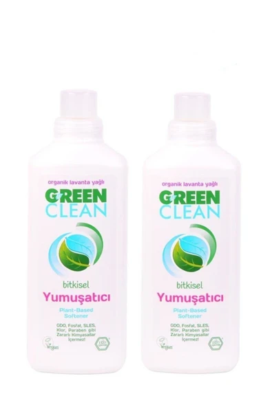 Green Clean Organik Lavanta Yağlı Bitkisel Yumuşatıcı 1000 ml 2 Li