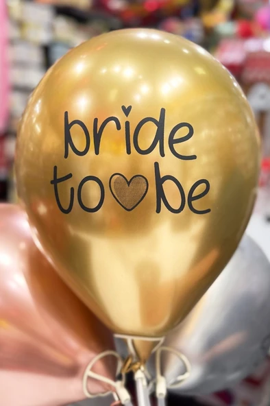 Bride Balon Krom Altın 5'li 12 inç