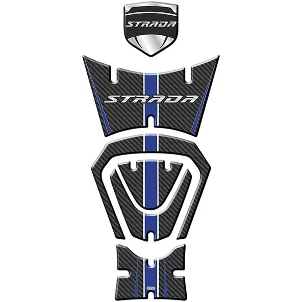 Momdial Strada 125 2022 - 2024 Uyumlu Tank Pad Set 007