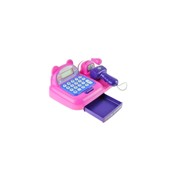 Oyuncak Yazar Kasa Işıklı Sesli Mikrofonlu Hesap Makineli 17 Cm - 3