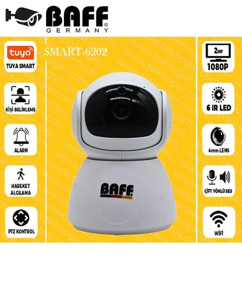 BAFF SMART-6202 KAMERA TUYA SMART (MİKROFONLU) - 4