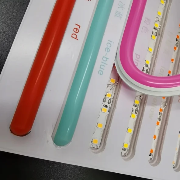 Mor 6mm İkinci Nesil Silikon Neon LED Şerit Kılıfı – 5 Metre Difüzör Tüp (LED Hariç) - 11