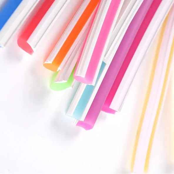 Mor 6mm İkinci Nesil Silikon Neon LED Şerit Kılıfı – 5 Metre Difüzör Tüp (LED Hariç) - 10